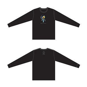 Polera Manga Larga Negra Hydeout Productions Logo Long T-Shirt Black (PREVENTA)