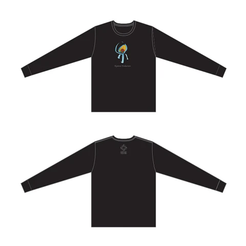 Polera Manga Larga Negra Hydeout Productions Logo Long T-Shirt Black (PREVENTA)