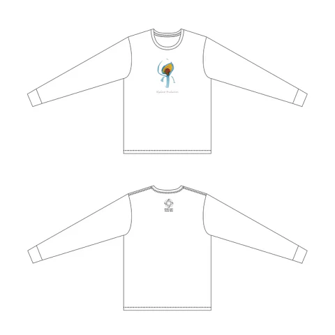Polera Manga Larga Blanca Hydeout Productions Logo Long T-Shirt White (PREVENTA)