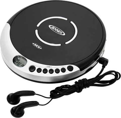 Reproductor CD Personal Jensen CD-60R - 60 Second Anti-Skip FM Radio (PREVENTA)