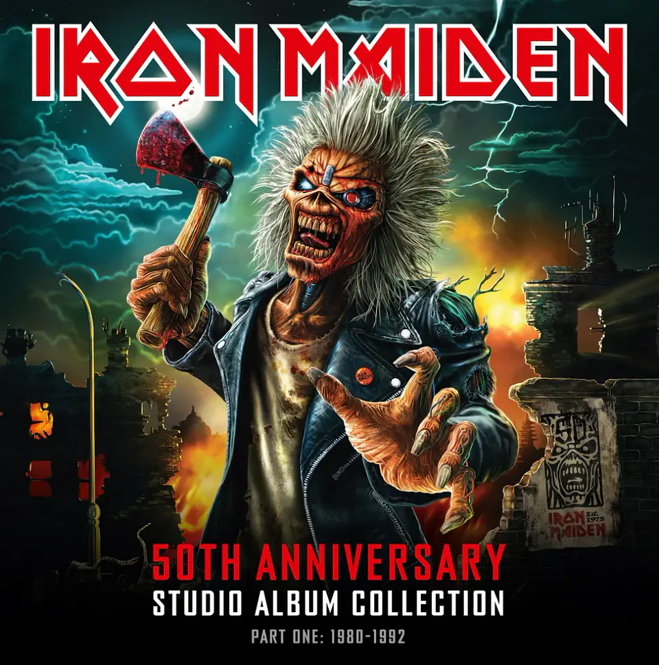 Vinilo Iron Maiden 50th Anniversary Studio Album Collection Part One: 1980-1992- 10LP (PREVENTA) 3