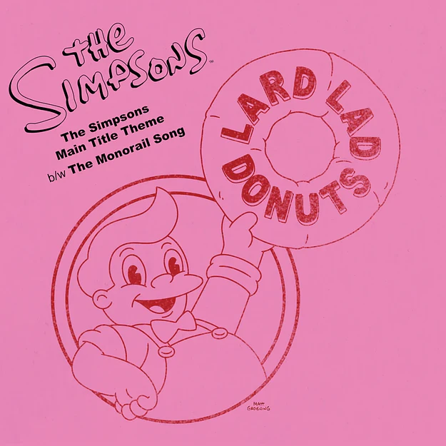 Vinilo The Simpsons  Main Title Theme The Monorail Song LP (PREVENTA) 2
