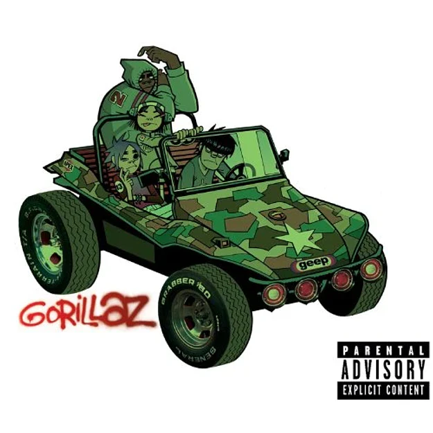 Vinilo Gorillaz Limited Edition Camouflage Green Brown And Black 2LP (PREVENTA) 2