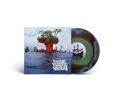 Vinilo Gorillaz Plastic Beach Blue, Green And Orange LP (PREVENTA)