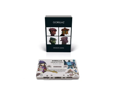 Cassette Gorillaz Demon Days White With On Body Printing (PREVENTA)