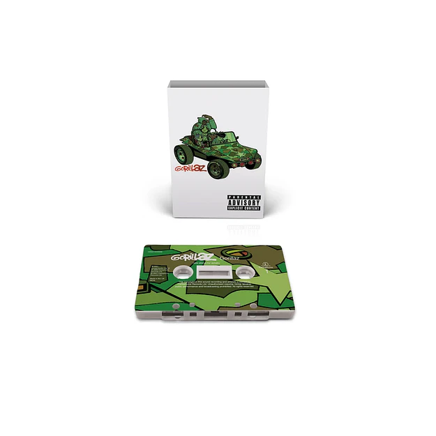 Cassette Gorillaz White Cassette With Camouflage Print (PREVENTA) 1