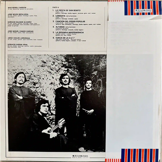 Vinilo Inti-Illimani ¡Viva Chile! Edición Japonesa LP 3
