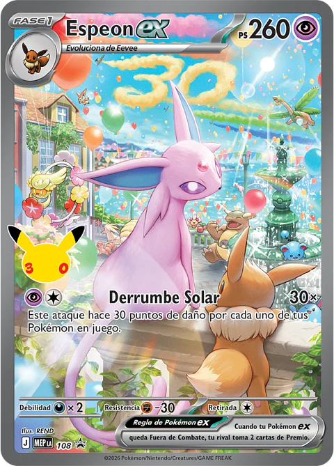 Pokemon TCG 30th Celebration UPC Ultra Premium Collection Espeon DAY ESPAÑOL (PREVENTA)