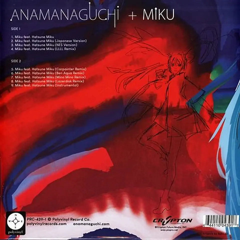 Vinilo Anamanaguchi Miku Teal 12