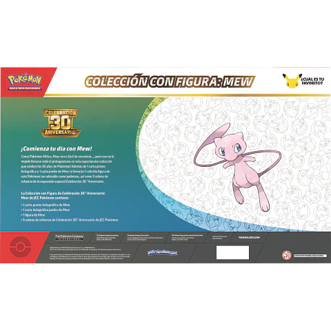 Pokemon TCG 30th Celebration MEW Figure Collection Español (PREVENTA)