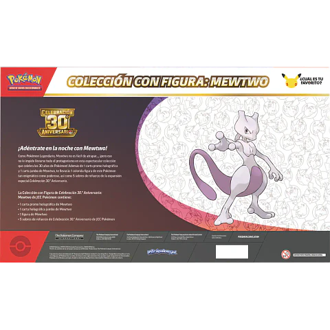 Pokemon TCG 30th Celebration MEWTWO Figure Collection Español (PREVENTA)