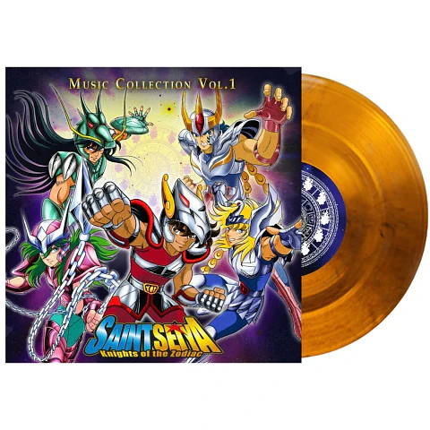 Vinilo Saint Seiya Knights of the Zodiac Music Collection Volume 1 Orange LP (PREVENTA)