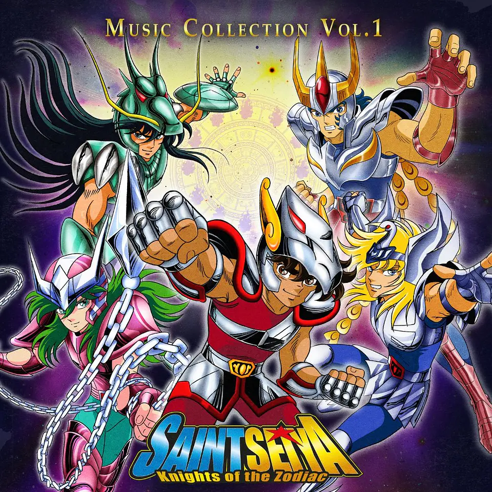 Vinilo Saint Seiya Knights of the Zodiac Music Collection Volume 1 Orange LP (PREVENTA) 2