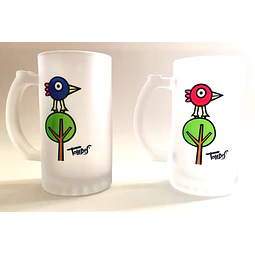 Juego Vaso Shop Pajarito
