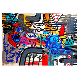 Mensaje en las ruinas/120x90cms