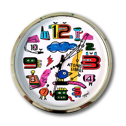 Reloj Pajarito atomos libres