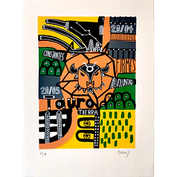 Serigrafía  Tauro / 50x35 cms 