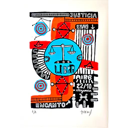 Serigrafía  Libra / 50x35 cms 