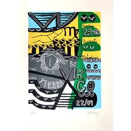 Serigrafía Virgo / 50x35 cms