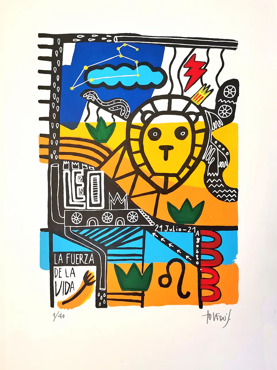 Serigrafía Leo /50x35 cms 1