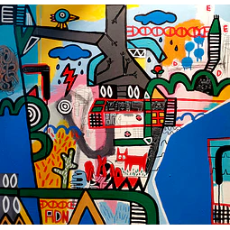 ADN Genetic Plastic / Tríptico 255x80x3cms