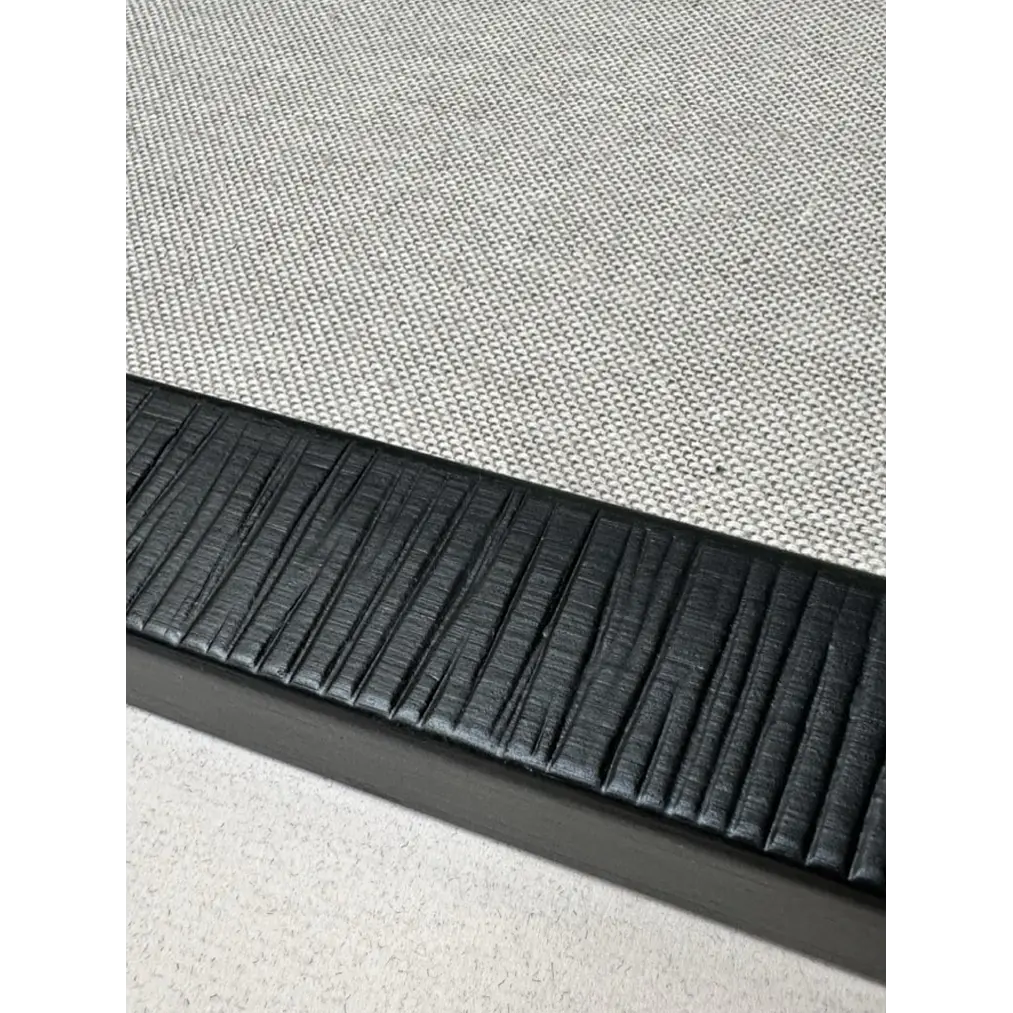 Pizarra de vidrio y tela Marco negro 6