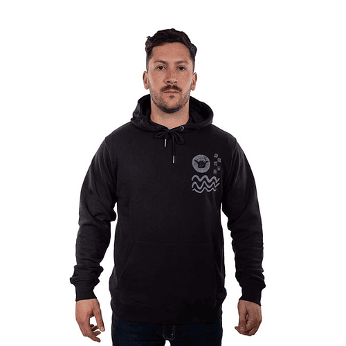 POLERON HLHOOD010427-2 NEGRO HANG LOOSE COD.12917