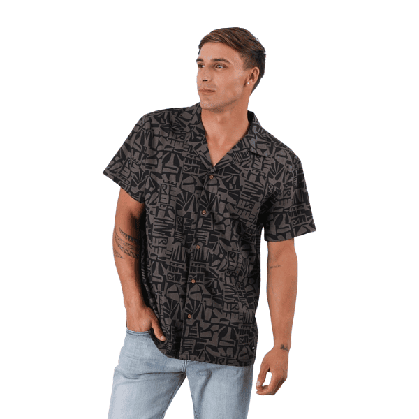 CAMISA RFMCAV2641NE NEGRO REEF COD.13031