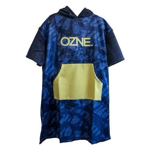 PONCHO TOALLA VERDE/LIMON OZNE COD.13022