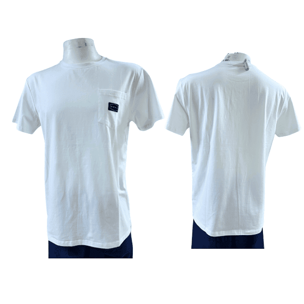 POLERA BOLSILLO BLANCO OZNE COD.12699