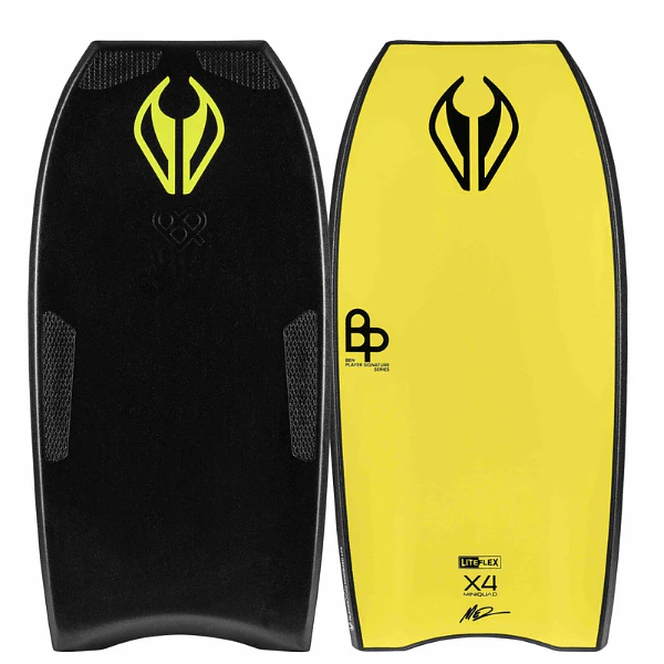 BODYBOARD NMD PP Ben Player LFX X4 MINIQUAD GRIPTECH Black – Yellow