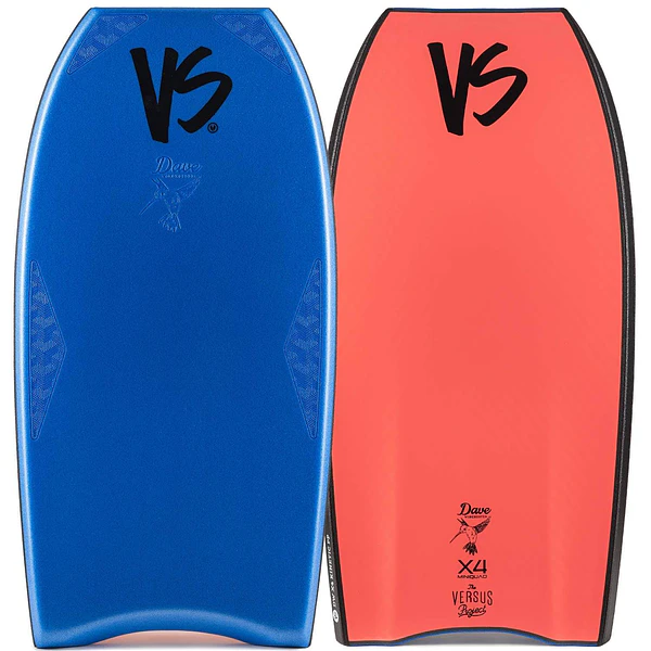 Bodyboard PP VS Dave Winchester K19 X4 MiniQuad Griptech Royal Blue – Coral Red