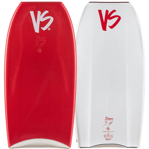 Bodyboard VS PP Dave Winchester Quantum k19 Crescent Tail Piece 3DC Red – White