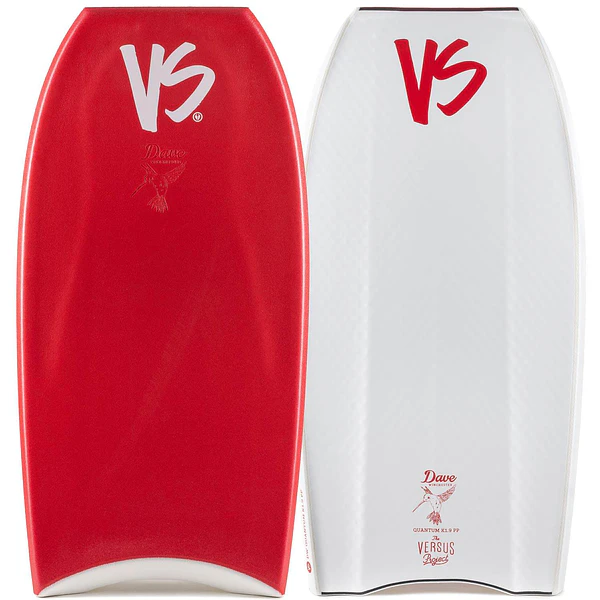 Bodyboard VS PP Dave Winchester Quantum k19 Crescent Tail Piece 3DC Red – White