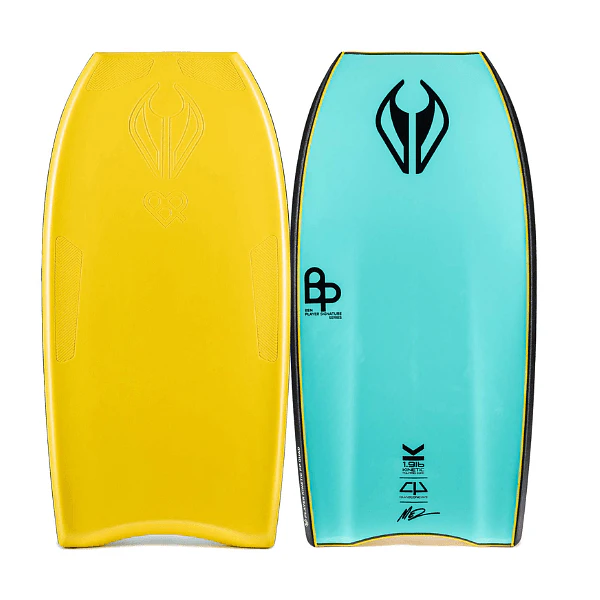 Bodyboard PP NMD BEN PLAYER SPEC K19 QUAD CT MESH GRIPTECH Yellow – Turqoise