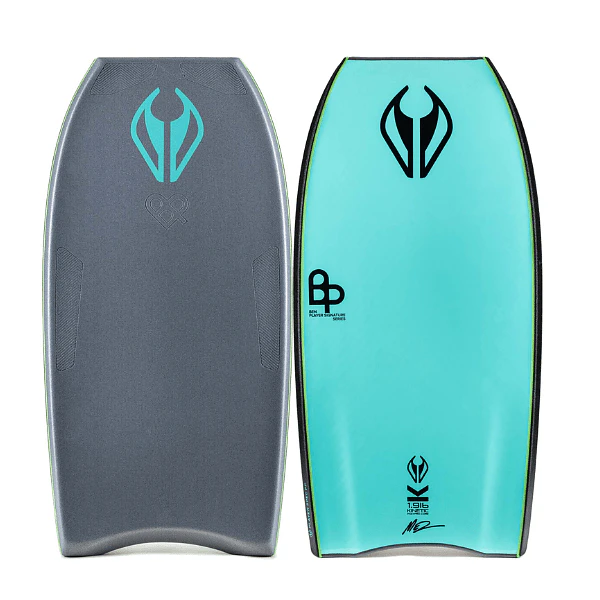 Bodyboard PP NMD BEN PLAYER SPEC K19 CT MESH GRIPTECH Gunmetal Grey – Turqoise