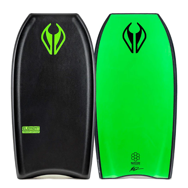 Bodyboard PE NMD ELEMENT Black – Bright Green
