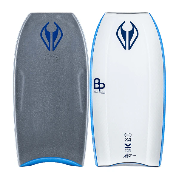 Bodyboard PP NMD Ben Player ProRide X4 MiniQuad K19 Crescent GunMetal Grey – White