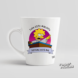 Tazón Lisa maldito sistema | Los Simpson