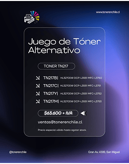 OFERTA DE JUEGO DE TONER TN217