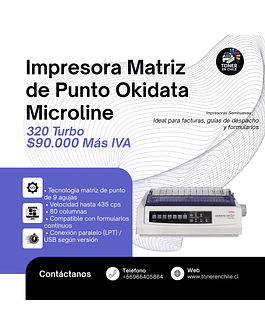 IMPRESORA OKIDATA 320 TURBO