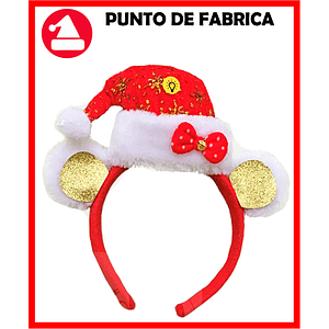 Diadema navideña Gorrito Con Luces $ 6.500