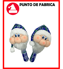 Maracas de Navidad santa azul Pequeña $12.500