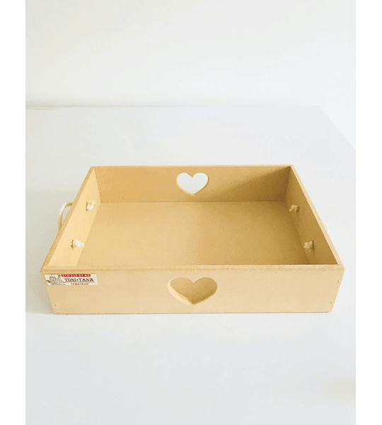 Caja de Madera Desayuno Sorpresa Corazón