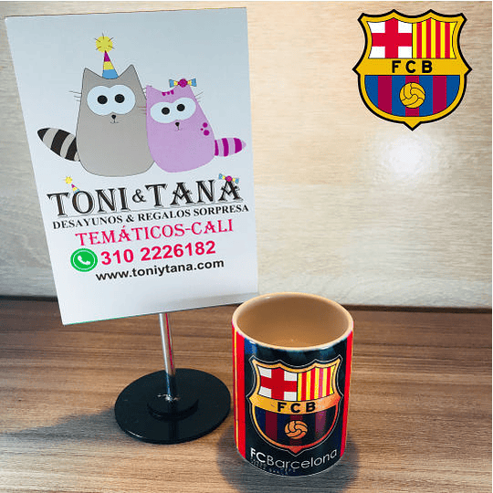 Mugs y Vasos Temáticos y Personalizados Barcelona FCB - Image 1