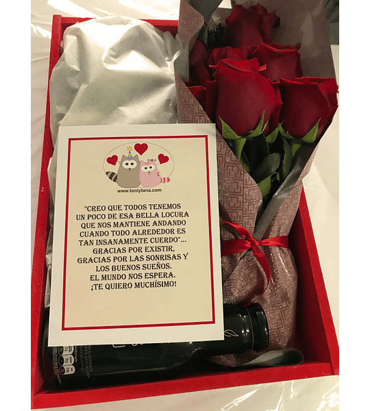 Regalos Sorpresa Rosas Feliz día- Pedido 2 días antes