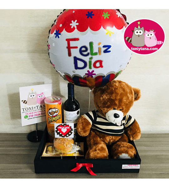 Regalo Sorpresa Personalizado con Oso de Peluche