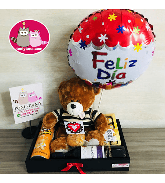 Regalo Sorpresa Personalizado con Oso de Peluche