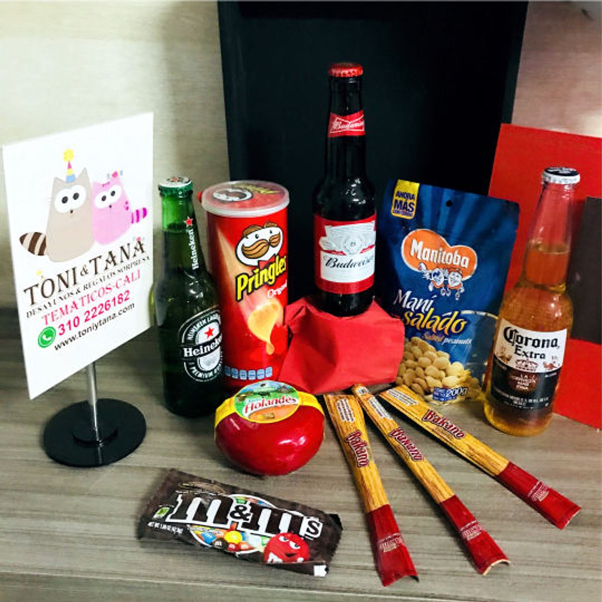 Regalo Sorpresa Caja con Cervezas y Maní