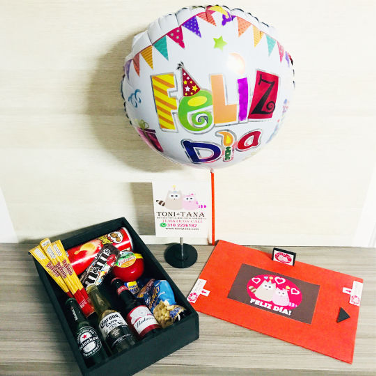 Regalo Sorpresa Caja con Cervezas y Maní